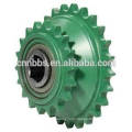 China manufacturing high-quality non-standard zinc plated yellow drive sprocket